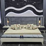 Chambre à Coucher 6 battants 4 pièces Blanc Gris Felicita thumbnail 6