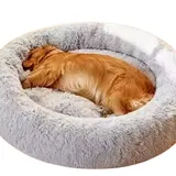 Lit pour Chien et Chat Grand Format – Peluche Ronde et Épaisse - 100 cm thumbnail 1