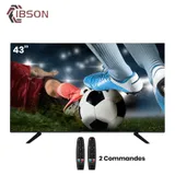 Televiseur Ibson 43" Smart Android + 2 Telecommandes IB0043FU1S/IB0043F25S thumbnail 1