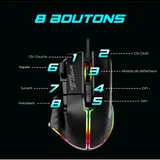 Spirit Of Gamer - Pack Gaming Clavier Souris Ultimate 600 Dark Spirit of Gamer, AZERTY thumbnail 4