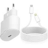 Câble + Prise Murale (USB-C + Lightning) 25W thumbnail 1