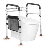 VEVOR – Barre de Support pour Toilettes avec Cadre de Siège Pliable thumbnail 1