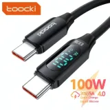 Câble USB Type-C PD100W Toocki - 2m avec Affichage LED thumbnail 1