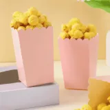 lot de 25 boîtes à pop-corn rose clair, boîtes alimentaires, boîtes pour frites, gobelets à pop-corn thumbnail 1