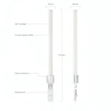 Antenne MIMO Ubiquiti airMAX Omni AMO-5G13 - 2x2 à Double Polarité thumbnail 1