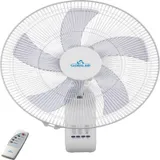 Ventilateur Sur Mural Global Air Blanc 18 Avec Telecommande thumbnail 1