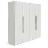 Armoire 4 battants 170X45X175 Cm Blanc ARB004 thumbnail 1