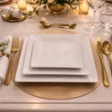 Ensemble de 3 assiettes Incassable à Carré thumbnail 3