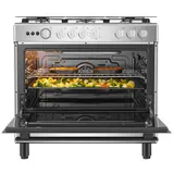 Cuisiniere Hisense 5 feux 90X60 à Gaz Gris HFG90335RX thumbnail 4