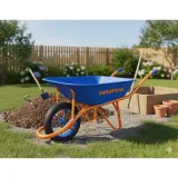 Brouette Professionnelle Charge 130 kg - Roue Pleine 16" thumbnail 3