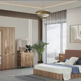 Chambre à Coucher 6 battants 4 pièces Marron Wood thumbnail 1