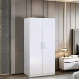 Armoire 2 battants 850X450X750 Cm Blanc ARB002 thumbnail 3