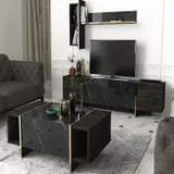 Table Téléviseur Veyron V2 Unit-noir 1.80M T805+TABLE Basse B805 thumbnail 1
