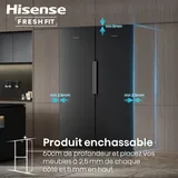 CONGELATEUR/REFRIGERATEUR Hisense Vertical Combine 4TIROIRS Nofrost Noir FT5K310GSFC thumbnail 5