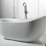 Baignoire YJ1010 en acrylique-coloris blanc thumbnail 4