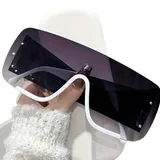Lunettes de soleil surdimensionnées sans monture MUTYNE pour femmes et hommes thumbnail 1