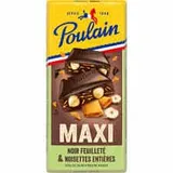 Poulain – Chocolat Noir Maxi Feuilleté & Noisettes Entières thumbnail 1