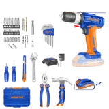 Mallette d'Outils Pro 90 Pièces avec Perceuse à Sans Fil 20V - WDT1B90 thumbnail 1