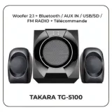 Enceinte Bluetooth Takara TG-5100 avec Radio FM et USB thumbnail 1