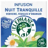 ELEPHANT-Nuit tranquille Verveine,feuilles d'oranger,camomille,tilleul et huile essentielle de fleur d'oranger 20 sachets thumbnail 1