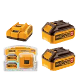 Kit Énergie Pro P20S : 2 Batteries Haute Capacité 20V (4.0Ah) + 1 Chargeur Ultra-Rapide 4A FBCPK1424 thumbnail 1