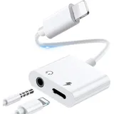 Adaptateur cable et ecouteur iPhone,  vers prise Jack - Haute Qualité Audio thumbnail 1