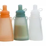 3 Récipients Silicone Réutilisables 120 ml pour Aliments Bébé – Pratiques et Écologiques thumbnail 1