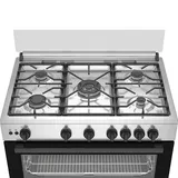 Cuisiniere Beko 5 feux 90X60 à Gaz Inox BGGR11125GX thumbnail 3