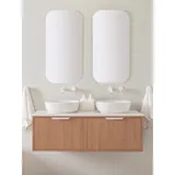 Meuble de salle de bain YW55080 en contreplaqué avec deux miroirs LED thumbnail 1