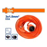 Rallonge Électrique Orange 15m INGCO - 3×1.5mm² thumbnail 3