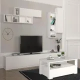 Table Téléviseur EG3 TV Unit Blanc 2.80 T701-3 + TB701 Blanc thumbnail 1