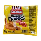 Doux 10 saucisses poulet épicés 340G thumbnail 1