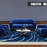 Salon Canapé 7 places Couleur Au Choix Chester thumbnail 1