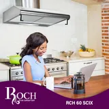 Hotte De Cuisine Roch 60X60 Casquette Inox RCH-60SCIX thumbnail 4