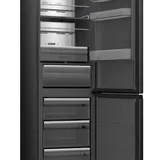 Refrigerateur Hisense Combine 3 tiroirs 370 litres Nofrost Inverter Noir RB5K330GSFE thumbnail 4
