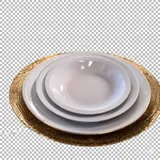 Ensemble 3 Assiettes Ronde Plate Incassable thumbnail 1
