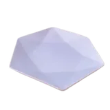 Assiette plate incassable forme hexagonale thumbnail 1