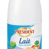 PRESIDENT - Lait en bouteille demi écrémé - 1 L thumbnail 1
