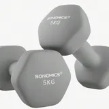 SONGMICS - Lot de 2 Haltères Hexagonaux, avec revêtement néoprène antidérapant thumbnail 1