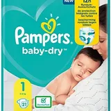PAMPERS Baby Dry - Taille 1 (2 kg à 5 kg) - Lot de 21 couches thumbnail 1