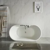 Baignoire YJ1019A en acrylique-coloris blanc thumbnail 4