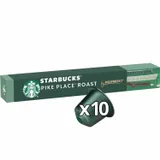 STARBUCKS-Café Capsules Pike Place Roast Intensité 7 Compatible Nespresso-10 capsules thumbnail 1
