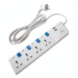Multiprise électrique R SCAR RS-714USB avec 2 Ports USB - 4 prises thumbnail 1