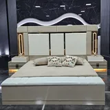Chambre à Coucher 6 battants 6 pièces Beige Lora thumbnail 5