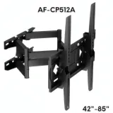 AIRFLUX AF-CP512A (42" à 85") Support TV mural à mouvement complet, support mural adapté pour TV de 42 à 85 pouces, réglage de l'inclinaison pivotante thumbnail 1