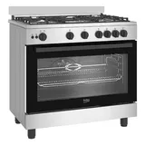 Cuisiniere Beko 5 feux 90X60 à Gaz Inox BGGR11125GX thumbnail 4