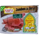 DLC Proche Octobre - CDA NAFY - Jambon de boeuf halal aux olives - 125 g thumbnail 1
