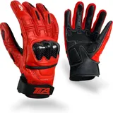 TLA NOX Gants moto homologué cuir avec protections CE, poignet court - Taille XL thumbnail 1