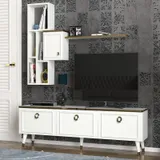 Table Téléviseur Kornelya TV Unit White T803 thumbnail 1