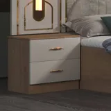 Chambre à Coucher 6 battants 5 pièces Blanc Beige MC619 thumbnail 6